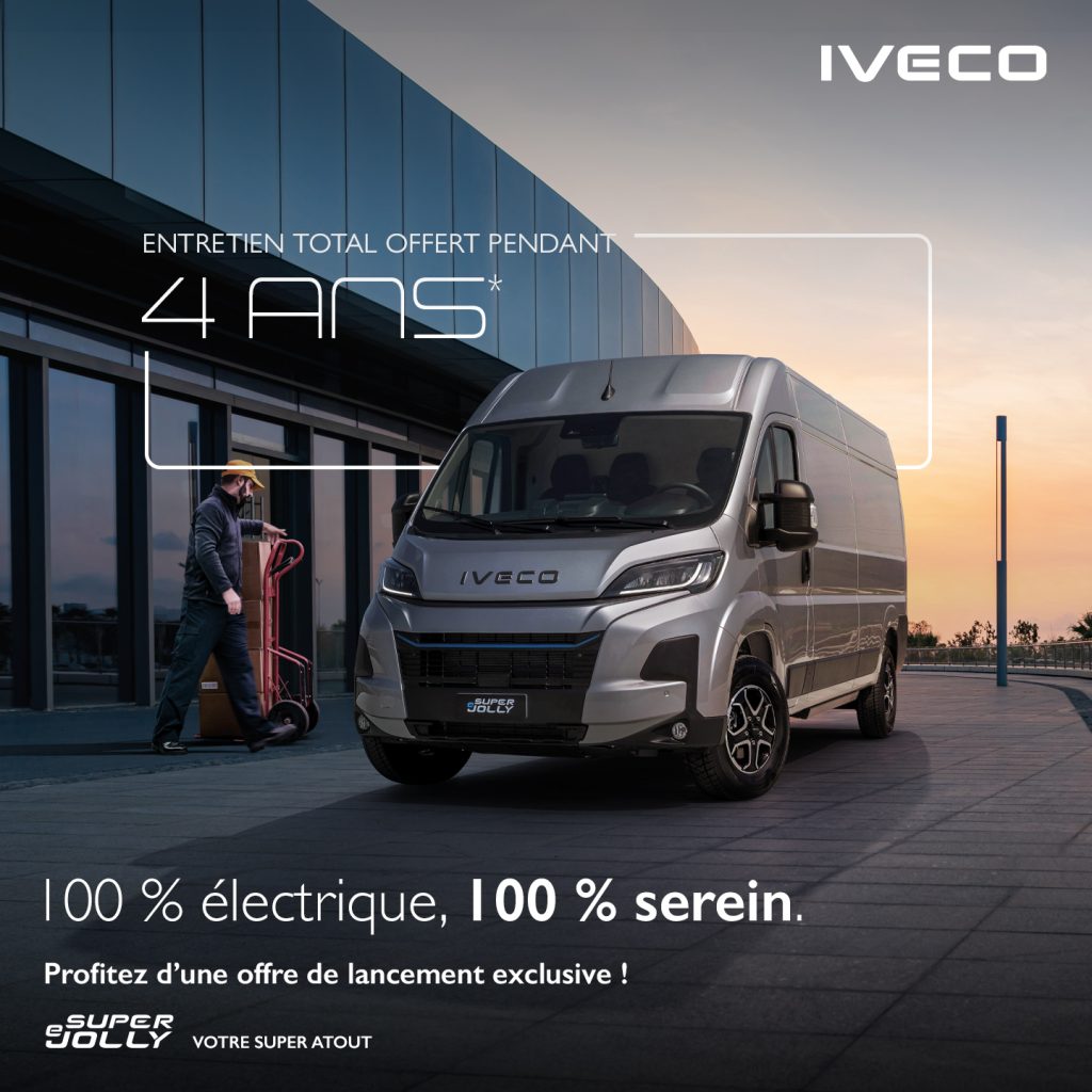Découvrez notre offre de lancement pour le nouvel IVECO eSuperJolly 100% électrique. 