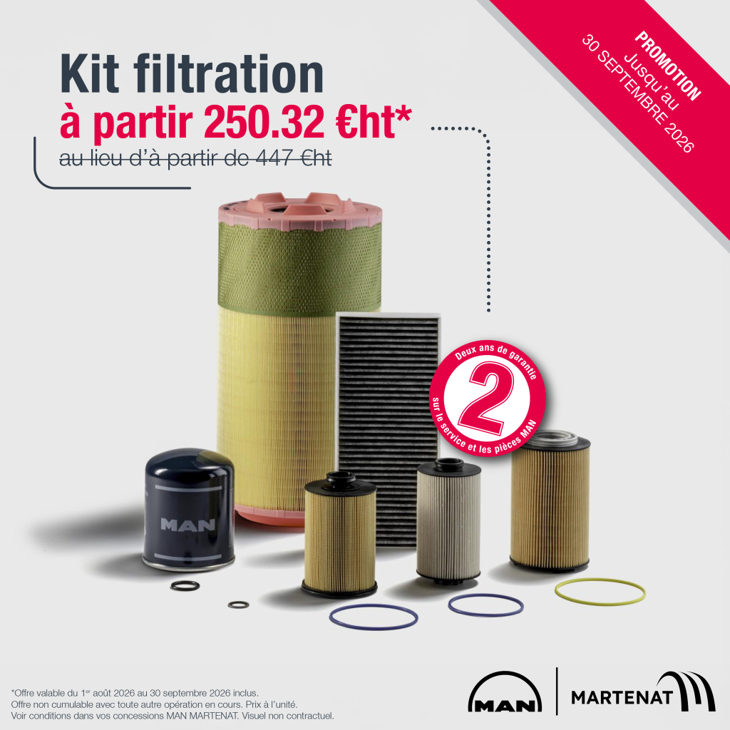 Kit filtration MAN en promotion, campagne été 2026