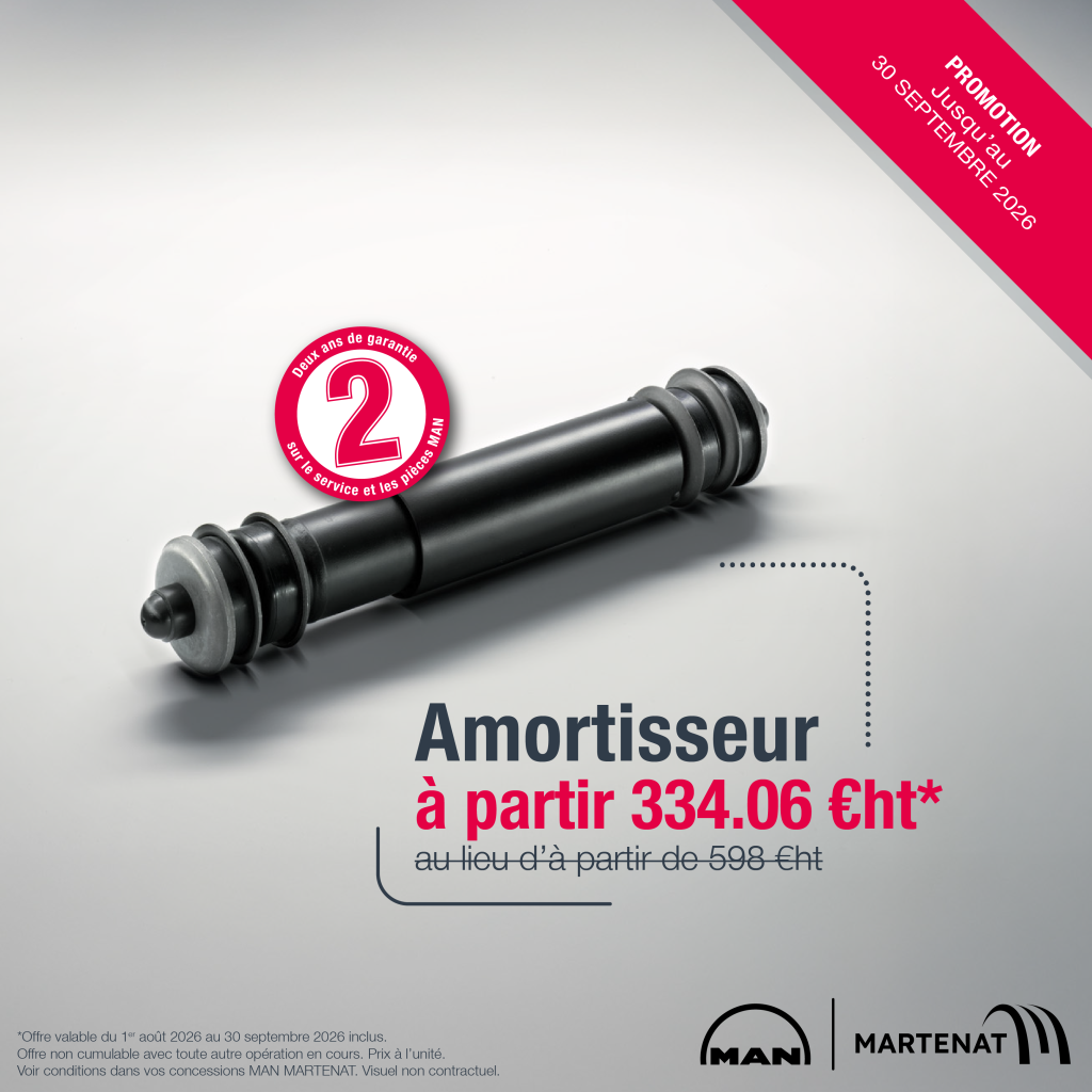 Amortisseur MAN en promotion, campagne été 2026
