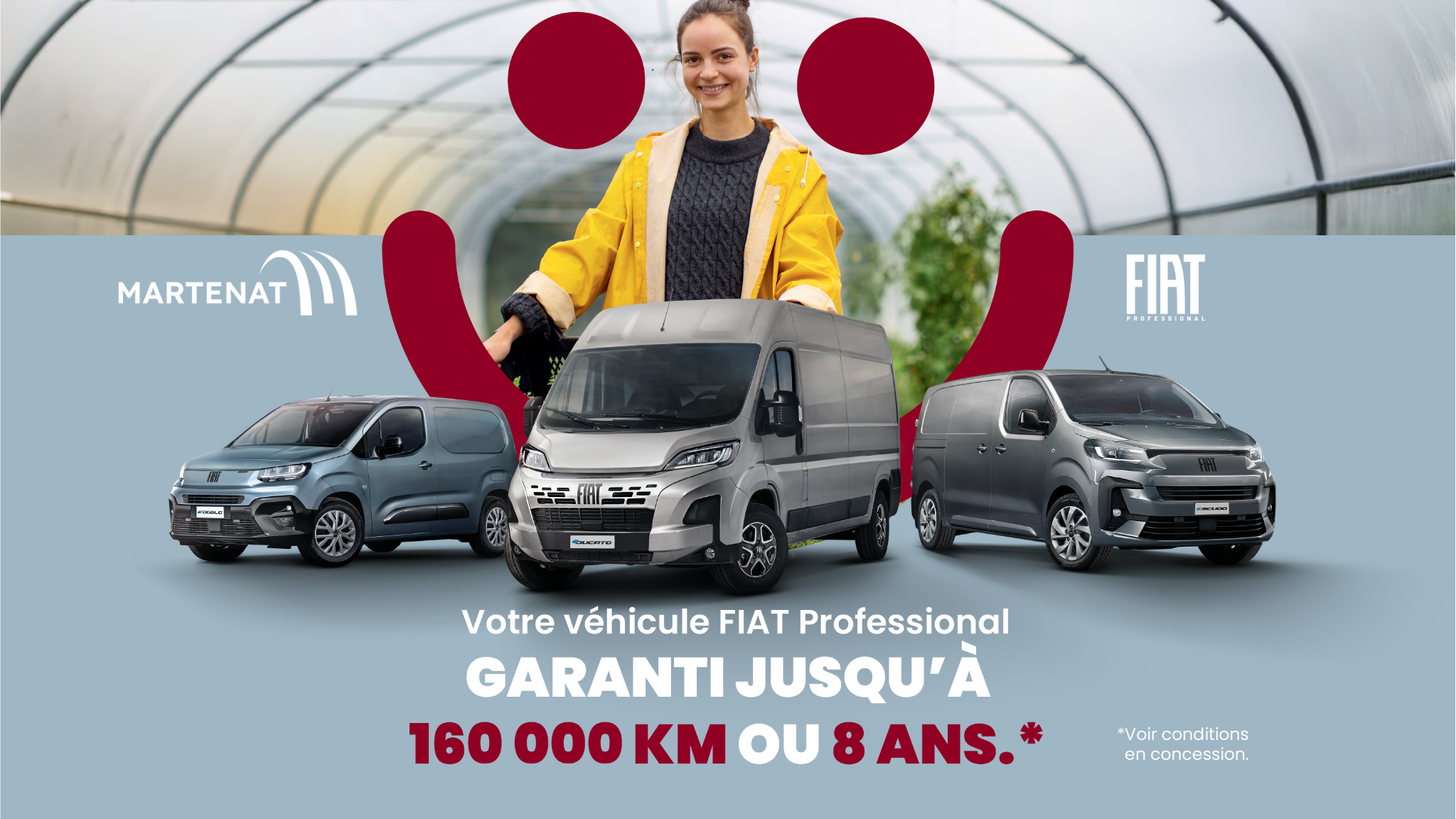 Véhicule Fiat Professional garanti 8 ans ou 160 000kms
